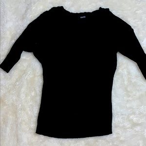5/$25 Black knit sweater with shoulder cutouts